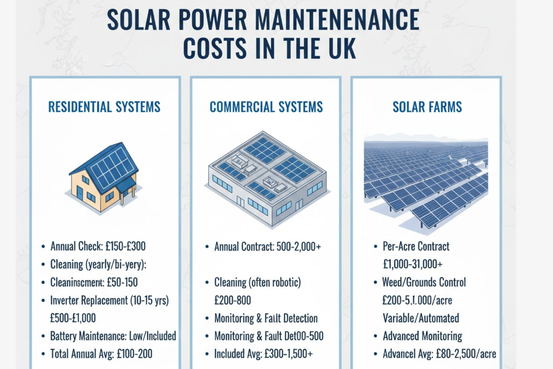 Solar Power Maintenance Costs in the UK